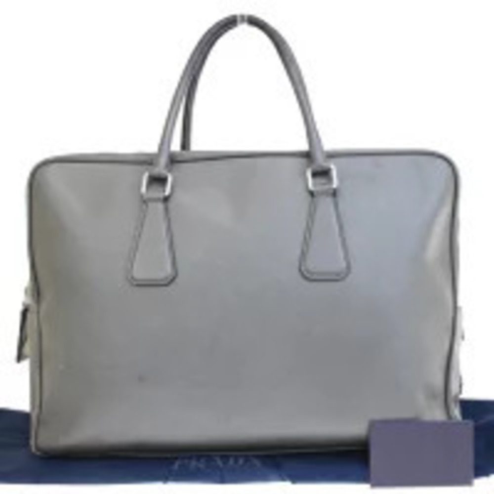 Prada Handbag Saffiano leather gray